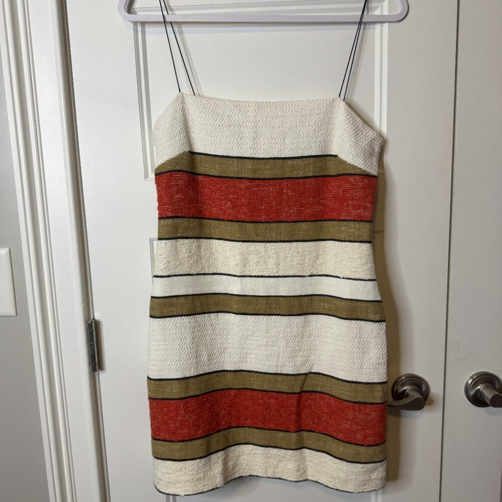 Bec & Bridge Goldie Mini Dress Multi Stripe, Size 8, EUC - Picture 2 of 5